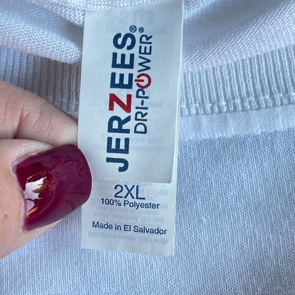 Jerzees Shirt Womens Plus Size 2X XXL White Womens‎ Empowerment Girl Power - Picture 4 of 10